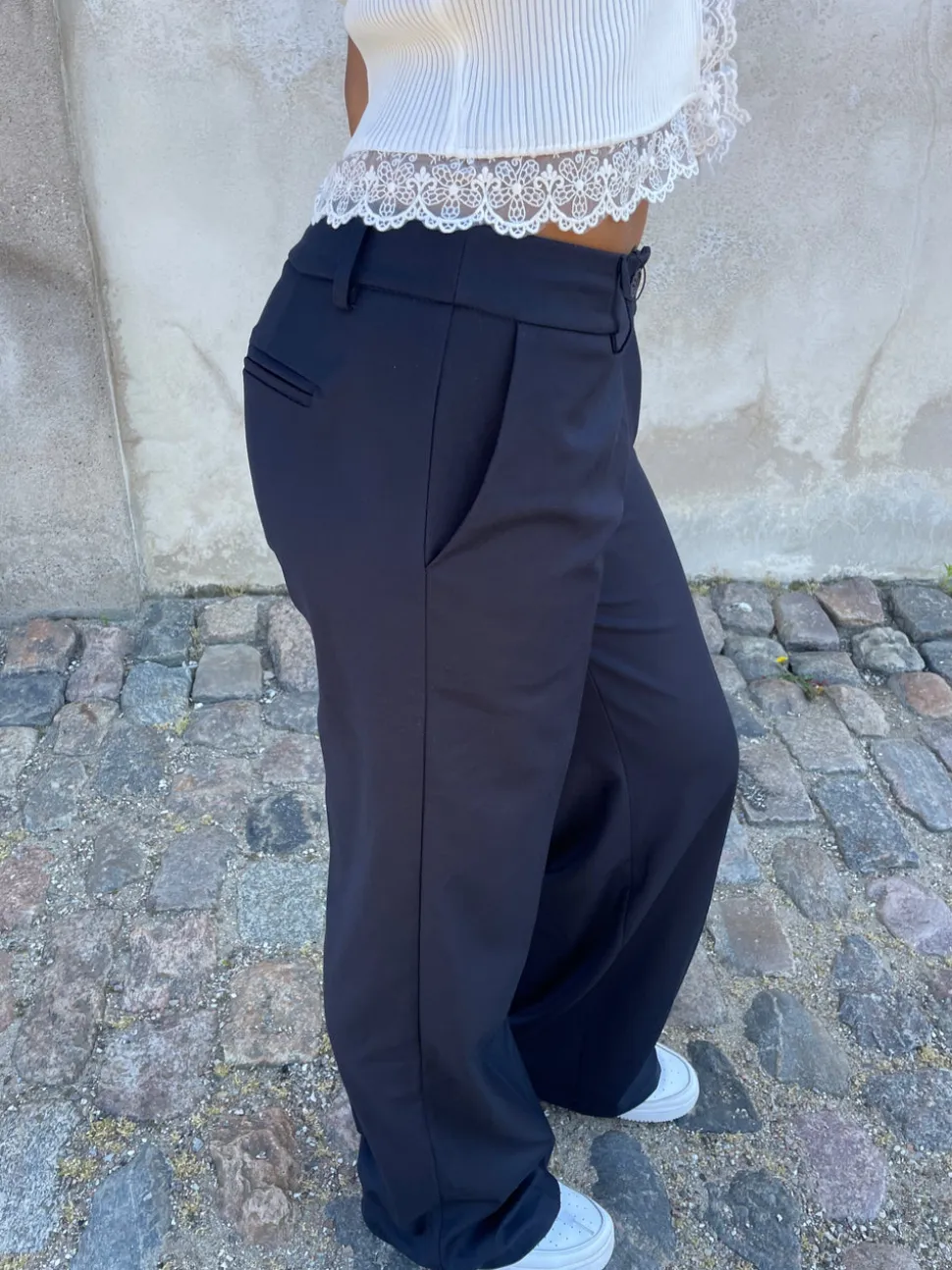 Kienna lavtaljet suit bukser - Navy