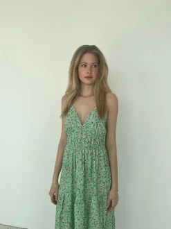 Kimora kjole - Grøn