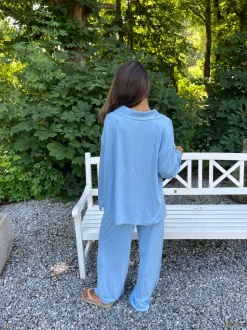 Laura pyjamasbukser - Lyseblå