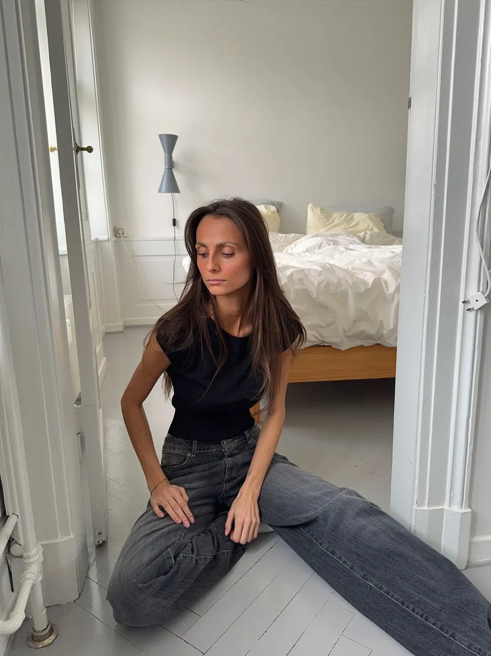 Lilu figursyet top - Sort