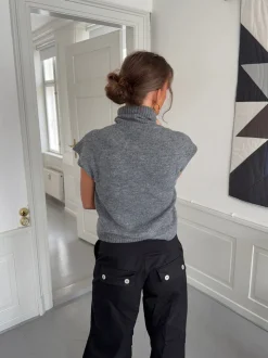 Linua vest med turtleneck - Grå
