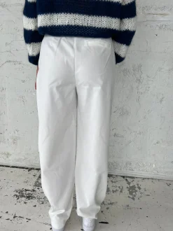 Lisette oversized suit bukser i fløjl - Off-white
