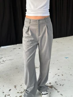 Lisette oversized suit bukser - Grå