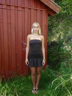 Lollie minikjole - Brun