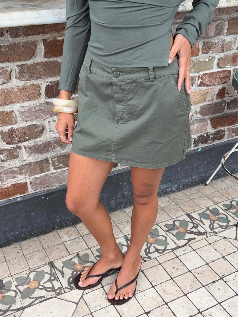 Lorenza cargonederdel - Grøn