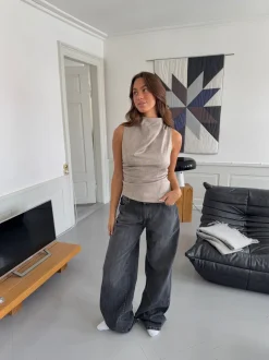 Louise top - Taupe