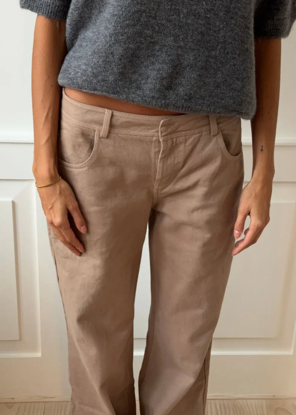 Lovia jeans - Taupe