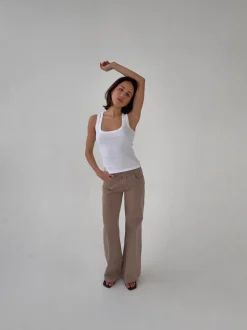 Lovia jeans - Taupe