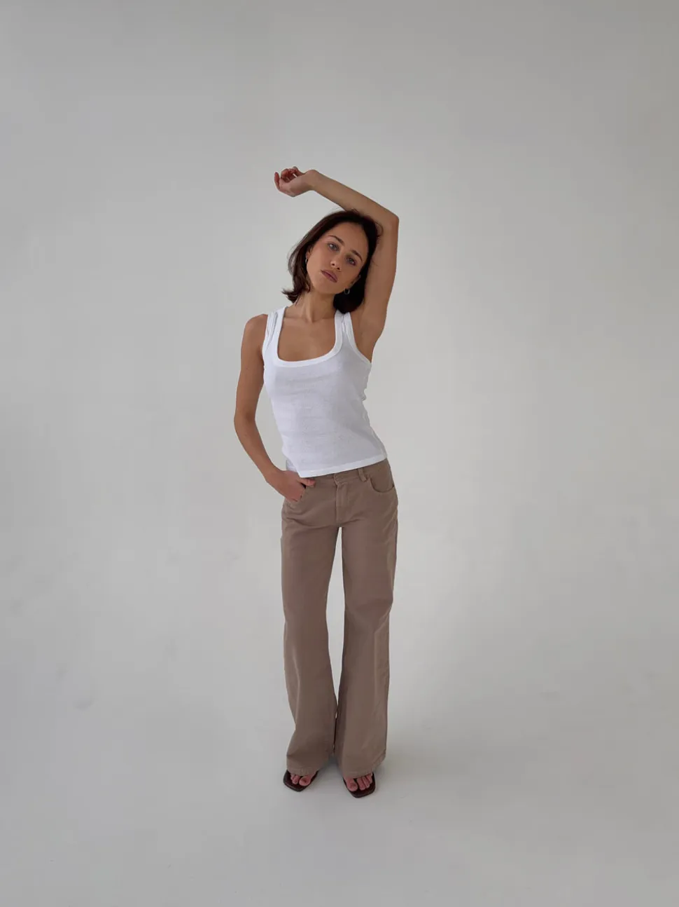Lovia jeans - Taupe