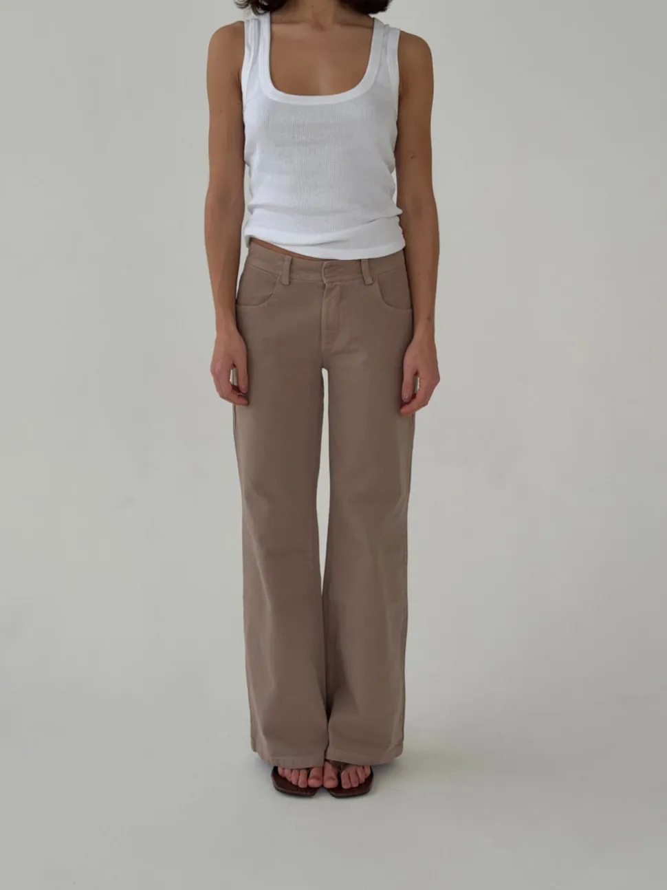 Lovia jeans - Taupe