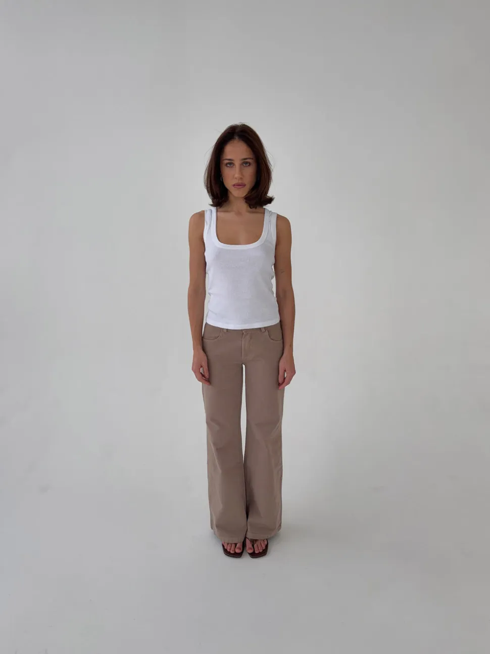 Lovia jeans - Taupe