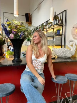Lovre blondetop - Hvid