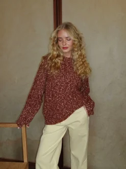 Lunuda striktrøje - Rust/orange