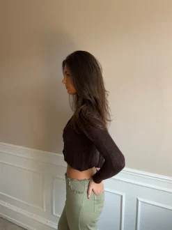 Lyda cardigan - Brun