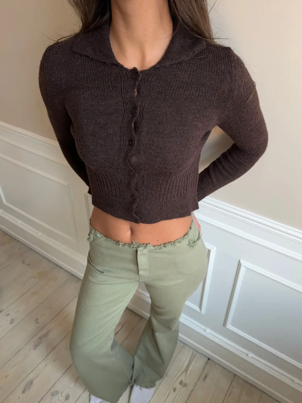 Lyda cardigan - Brun