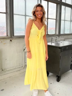Lydia kjole - Gul