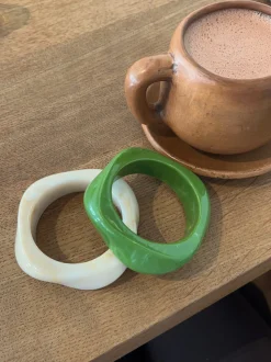 Lykke chunky armbånd - Grøn