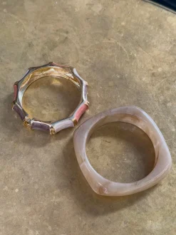 Lykke chunky armbånd - Honningfarvet