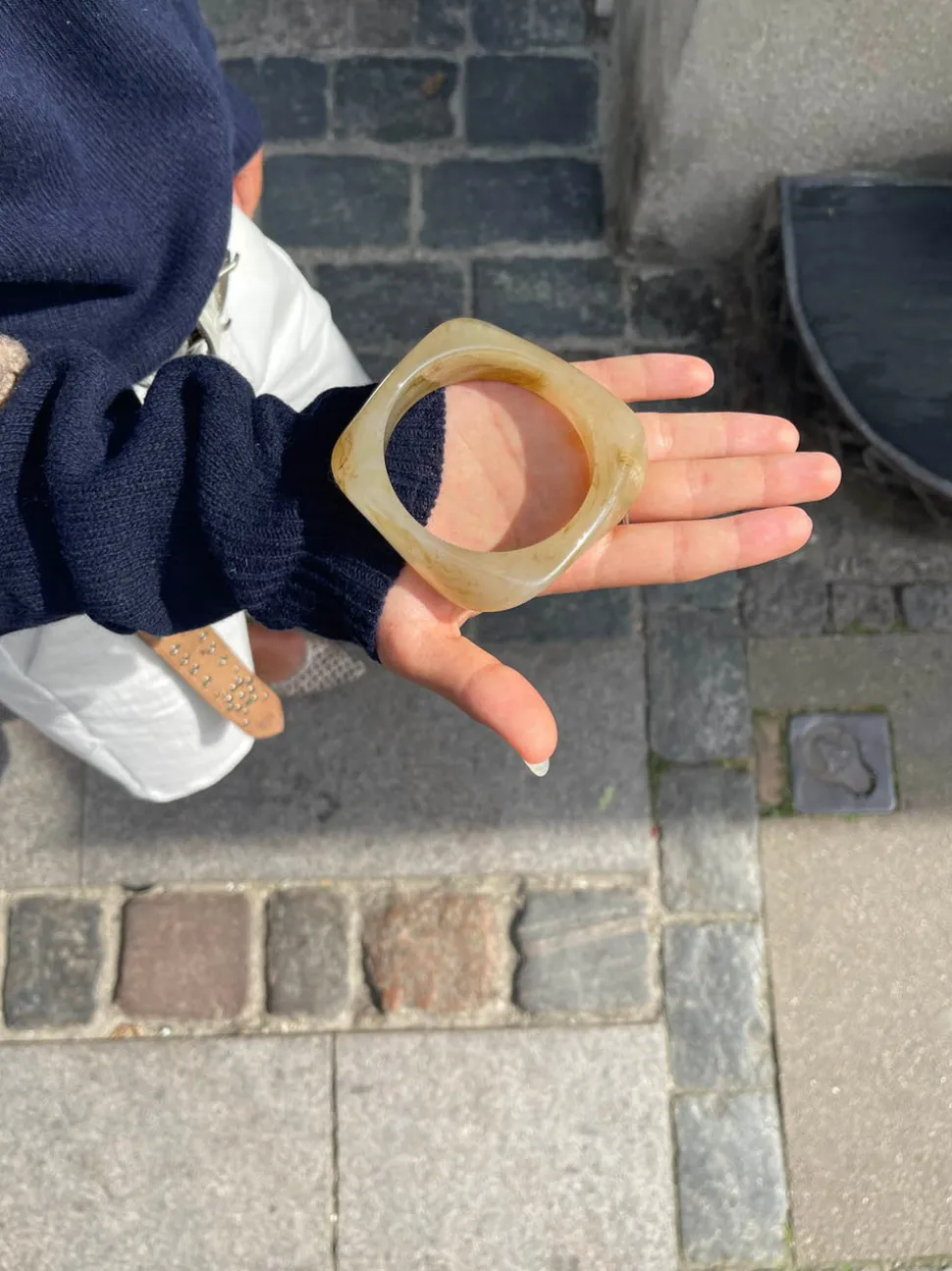 Lykke chunky armbånd - Lys honningfarvet