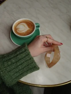 Lykke chunky armbånd - Lys karamel