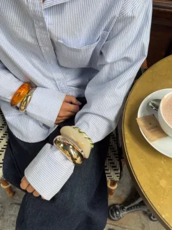 Lykke chunky armbånd - Off white