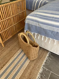Maddaloni flettet taske - Beige