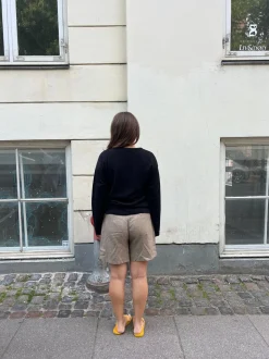 Madison cardigan med lynlås - Sort