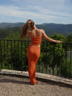 Malie glimmer tanktop - Orange