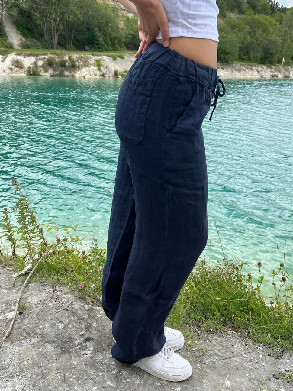Maluca hørbukser - Navy