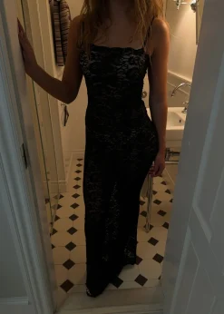 Marcy maxi blondekjole - Sort