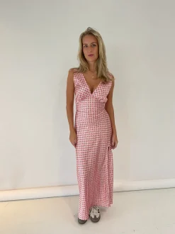 Marielle kjole med muslingeprint