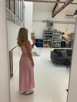 Marielle kjole med muslingeprint