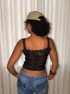 Marina blondetop - sort