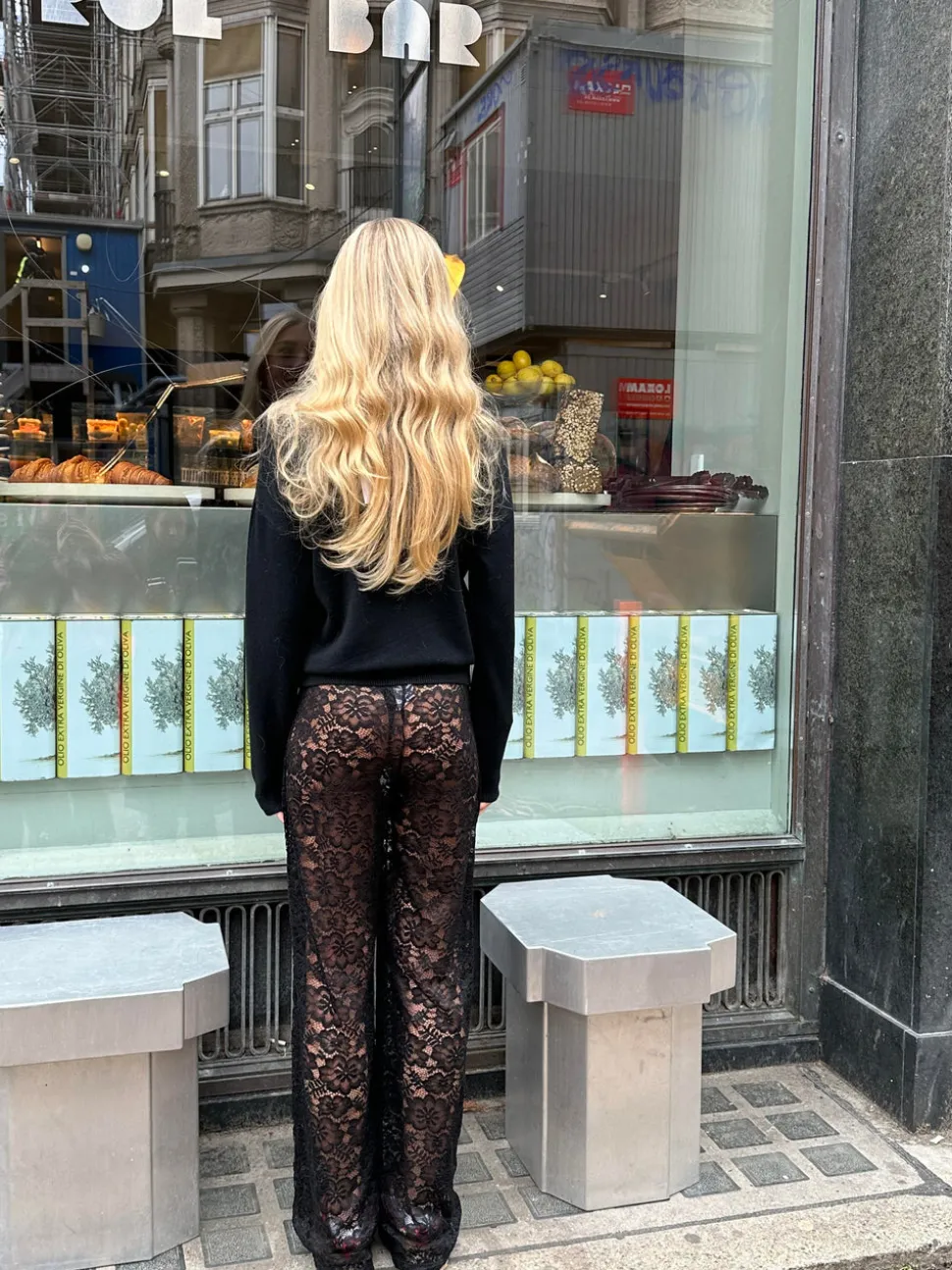 Marla blonde bukser uden indershorts - Sort