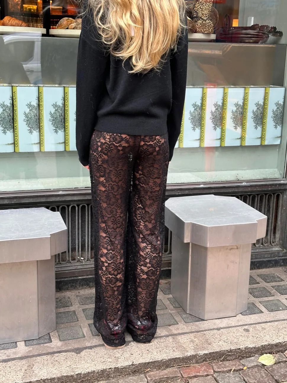 Marla blonde bukser uden indershorts - Sort