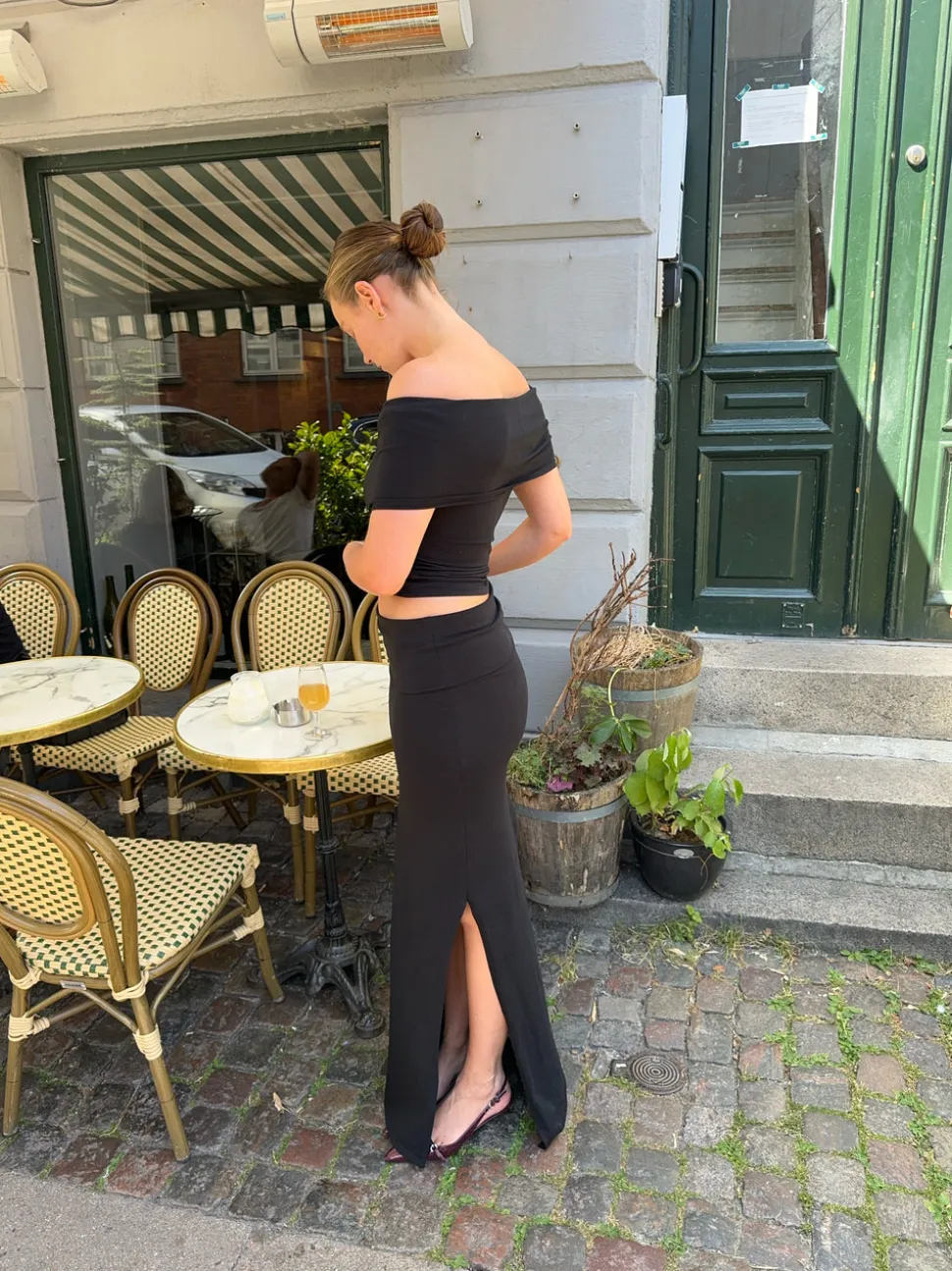 Mathilde Ravn maxinederdel - Sort