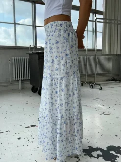 Mindy nederdel med blomsterprint