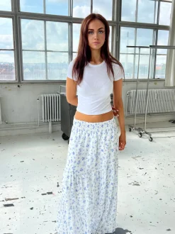 Mindy nederdel med blomsterprint