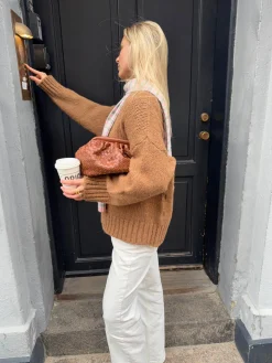 Mio sæt handsker og tørklæde - Lyserød/grå/blå