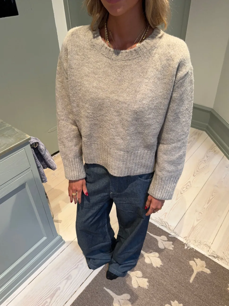 Moda striktrøje - Beige