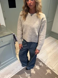 Moda striktrøje - Beige