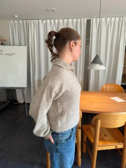 Molly striktrøje - Beige
