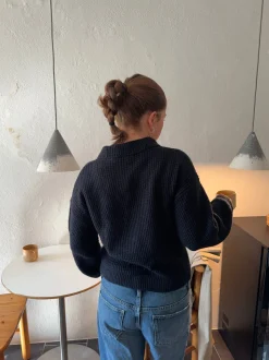 Molly striktrøje - Navy