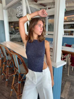 Montania glimmertop - Navy