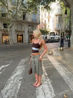Nayaly bermudashorts - Kaki