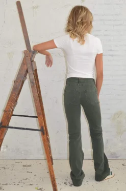 Nettie bootcut jeans - Kaki