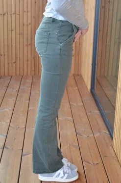 Nettie bootcut jeans - Kaki