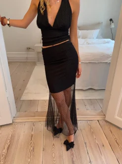 Noela nederdel i mesh - Sort