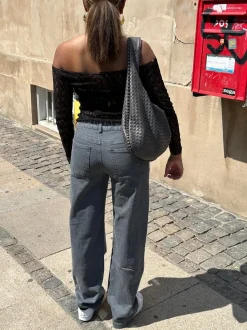 Nuna lavtaljede jeans - Grå