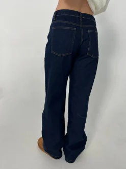 Nuna lavtaljede jeans - Mørk denim